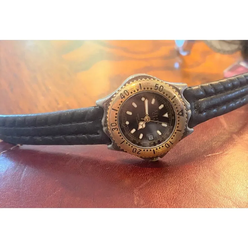 VTG Women's 30mm Fada Industries Sierra Club Watch, Silver Tone with Brass Beze